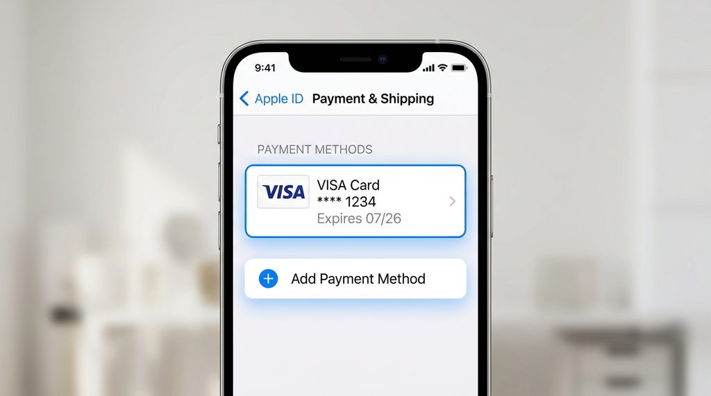 手机设置界面中显示支付方式绑定的截图，背景简洁，重点突出海外支付方式选项